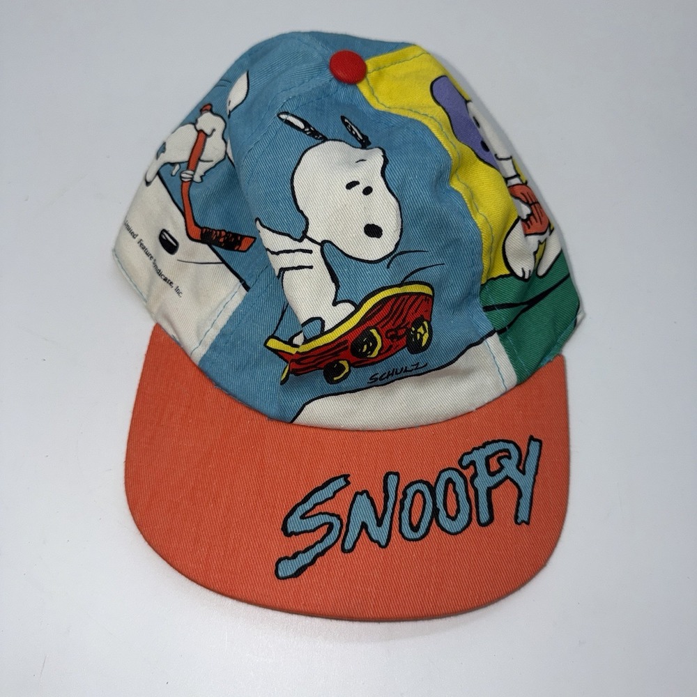 Vintage Snoopy Peanuts Sport Baseball Cap Hat NWT Original Walmart Tag Youth